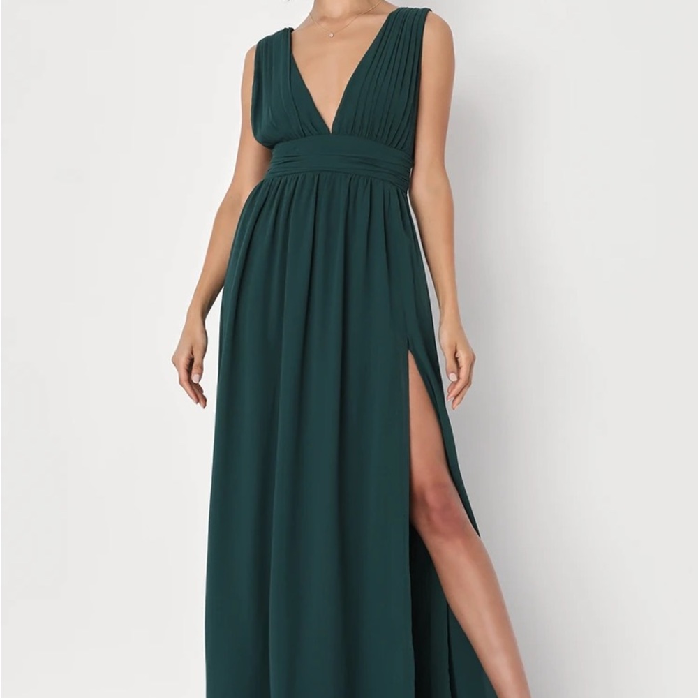Elegant Green Maxi Dress
